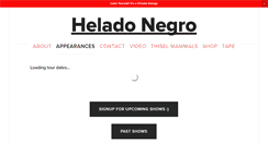 Desktop Screenshot of heladonegro.com