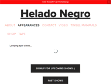 Tablet Screenshot of heladonegro.com